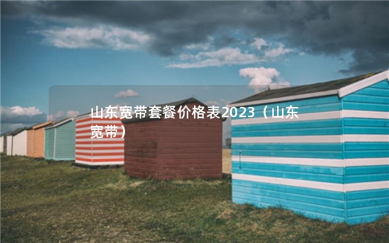 山东宽带套餐价格表2023（山东 宽带）