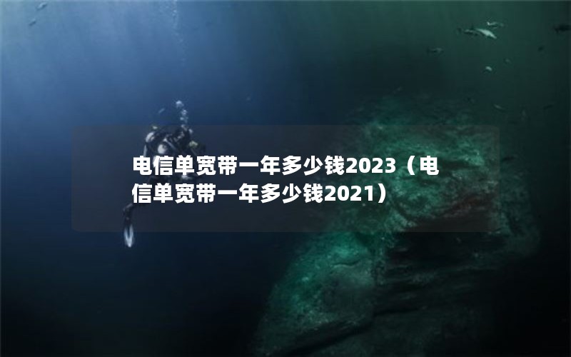 电信单宽带一年多少钱2023（电信单宽带一年多少钱2021）