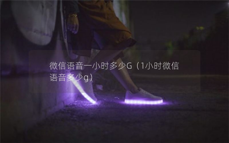 微信语音一小时多少G（1小时微信语音多少g）