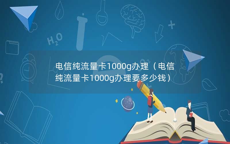 电信纯流量卡1000g办理（电信纯流量卡1000g办理要多少钱）