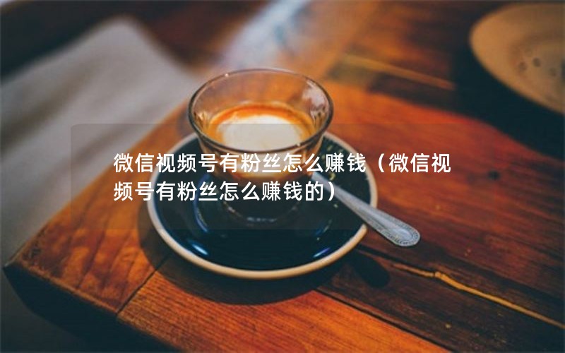 微信视频号有粉丝怎么赚钱（微信视频号有粉丝怎么赚钱的）