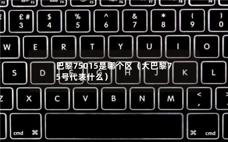 巴黎75015是哪个区（大巴黎75号代表什么）