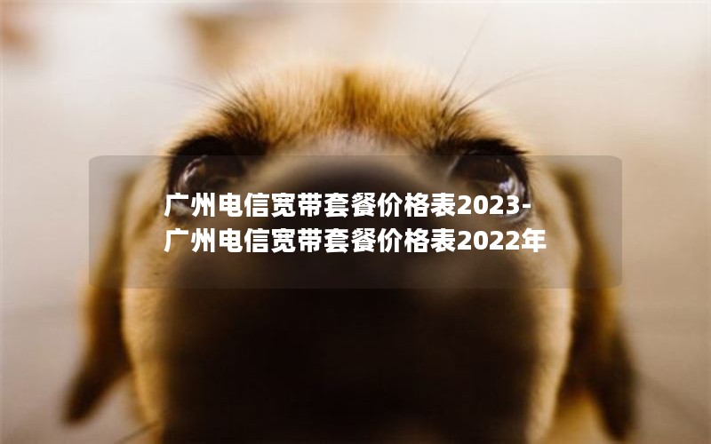 广州电信宽带套餐价格表2023-广州电信宽带套餐价格表2022年