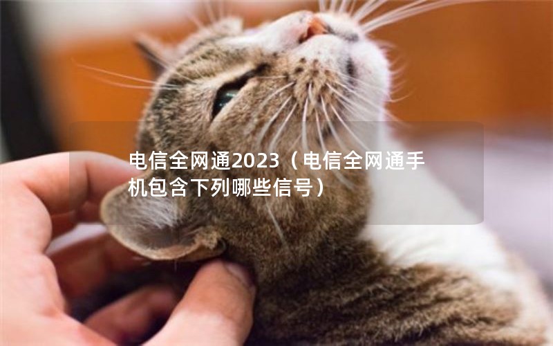 电信全网通2023（电信全网通手机包含下列哪些信号）