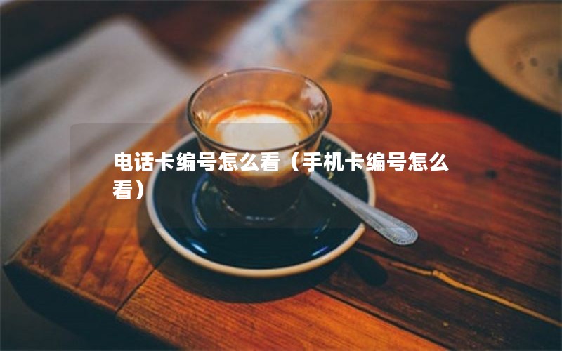 电话卡编号怎么看（手机卡编号怎么看）