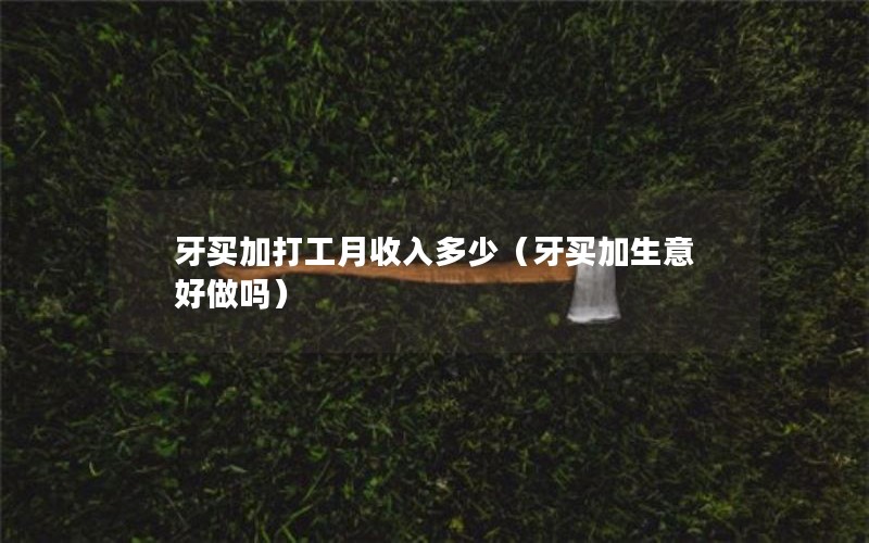 牙买加打工月收入多少（牙买加生意好做吗）