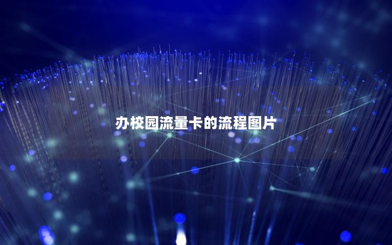 办校园流量卡的流程图片