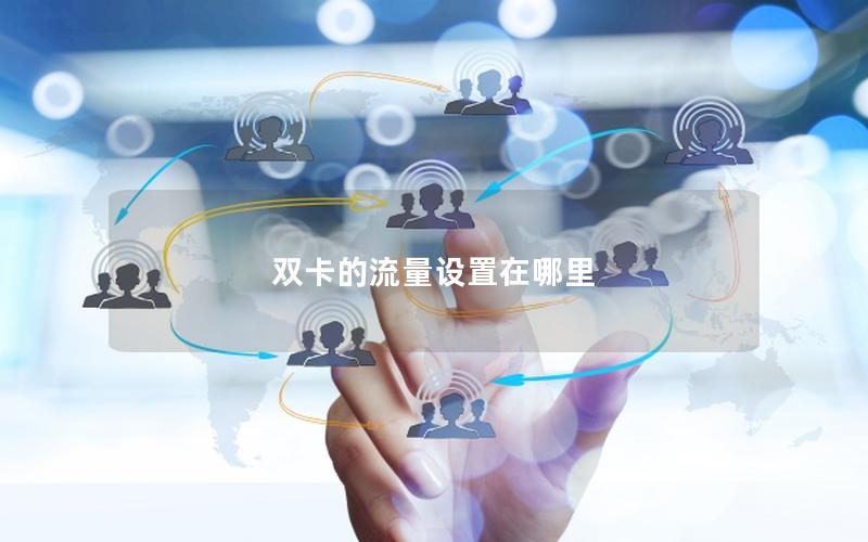 双卡的流量设置在哪里