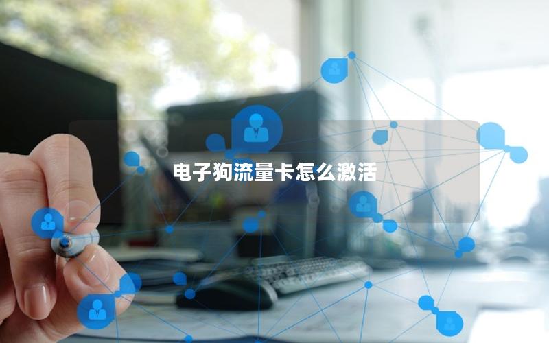电子狗流量卡怎么激活