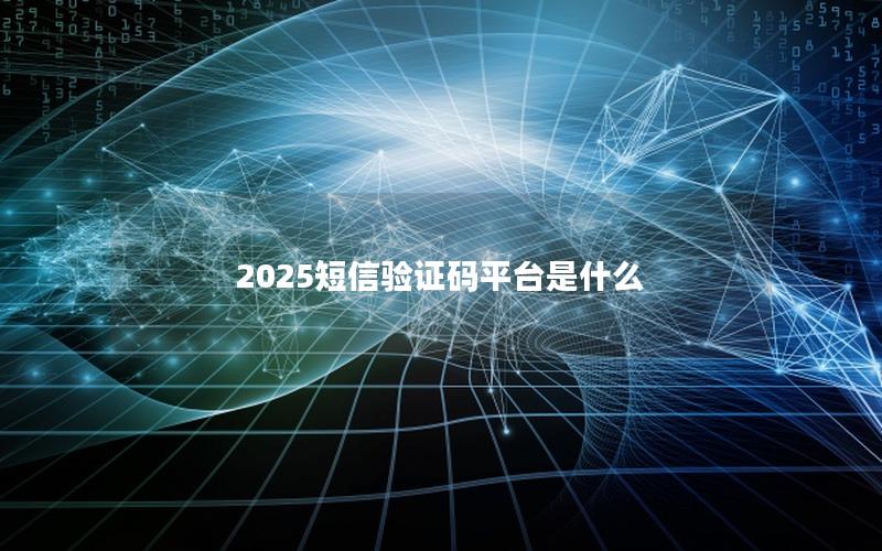 2025短信验证码平台是什么