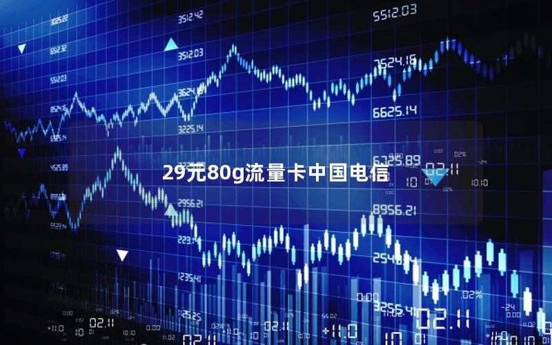 29元80g流量卡中国电信