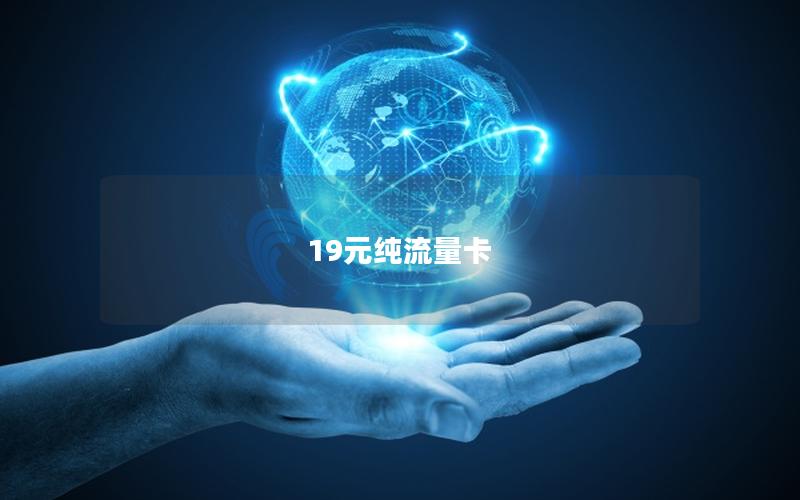 19元纯流量卡