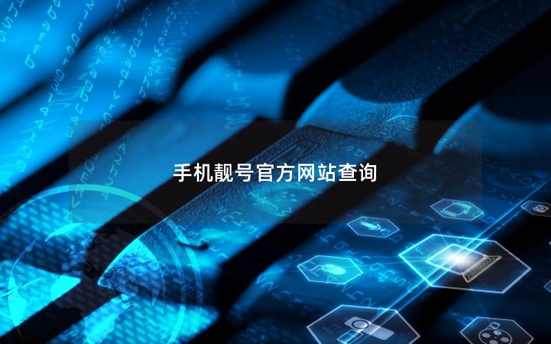 手机靓号官方网站查询