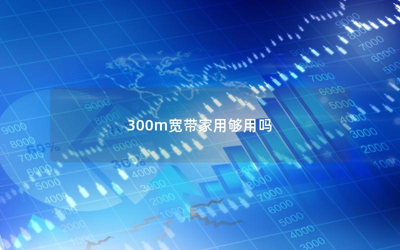 300m宽带家用够用吗