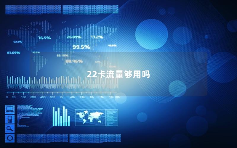 22卡流量够用吗