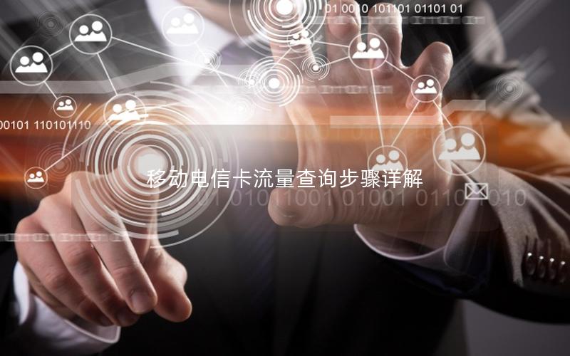 移动电信卡流量查询步骤详解