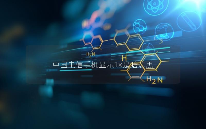 中国电信手机显示1×是啥意思