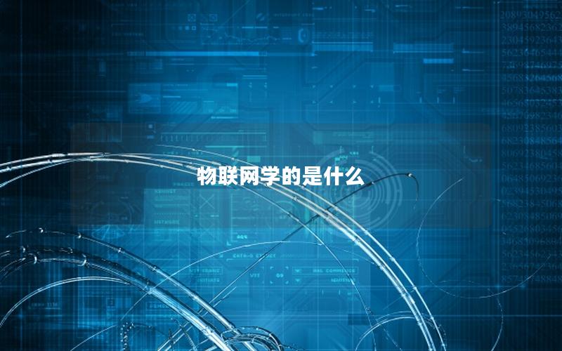 物联网学的是什么