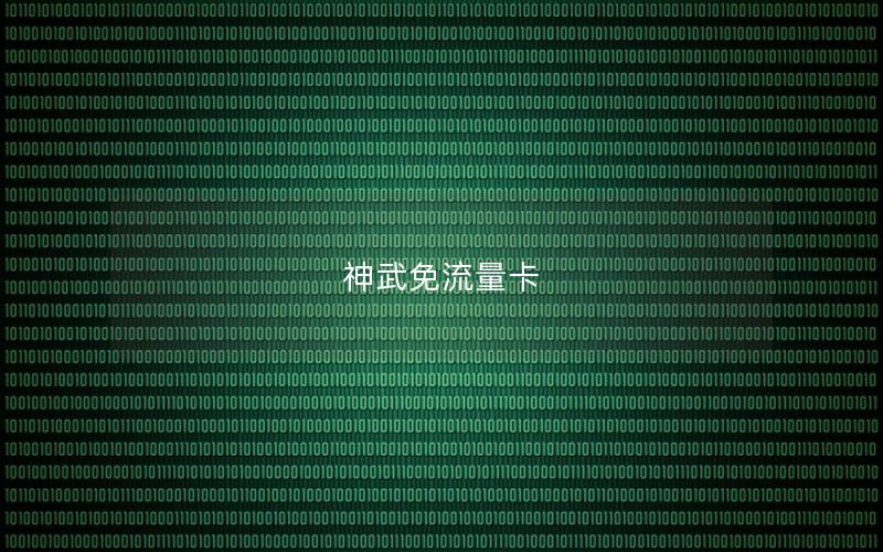 神武免流量卡
