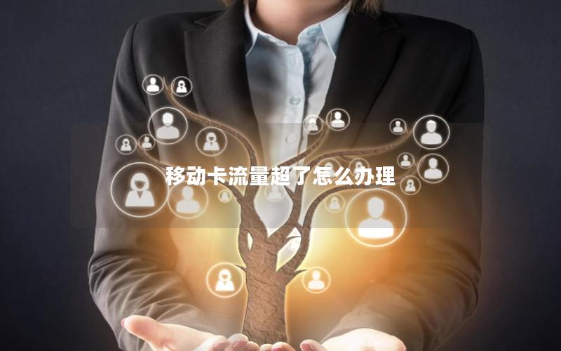 移动卡流量超了怎么办理