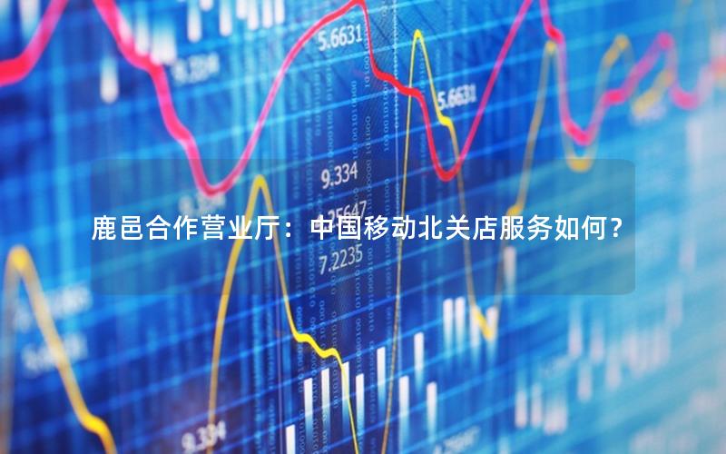 鹿邑合作营业厅：中国移动北关店服务如何？