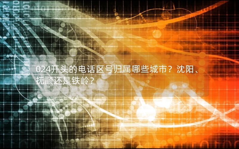 024开头的电话区号归属哪些城市？沈阳、抚顺还是铁岭？
