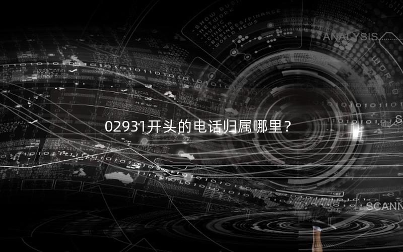 02931开头的电话归属哪里？