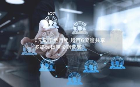 0元副卡免月租 赠百G流量共享 多终端畅享长期套餐