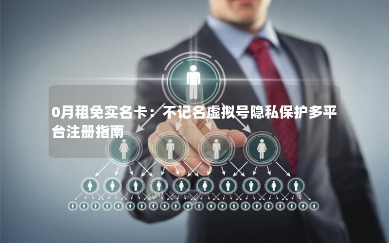 0月租免实名卡：不记名虚拟号隐私保护多平台注册指南