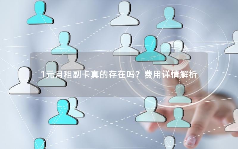 1元月租副卡真的存在吗？费用详情解析