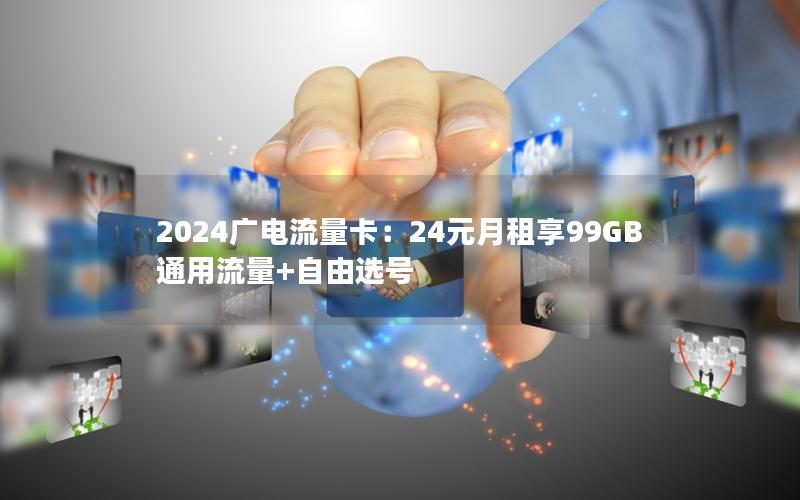 2024广电流量卡：24元月租享99GB通用流量+自由选号