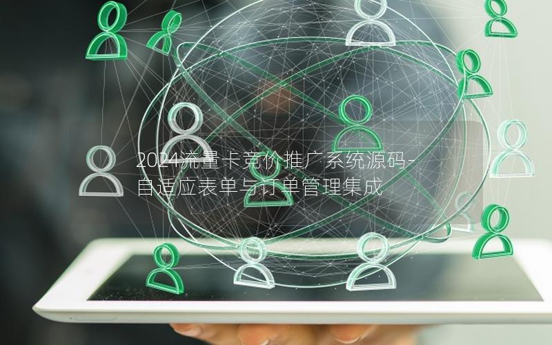 2024流量卡竞价推广系统源码-自适应表单与订单管理集成