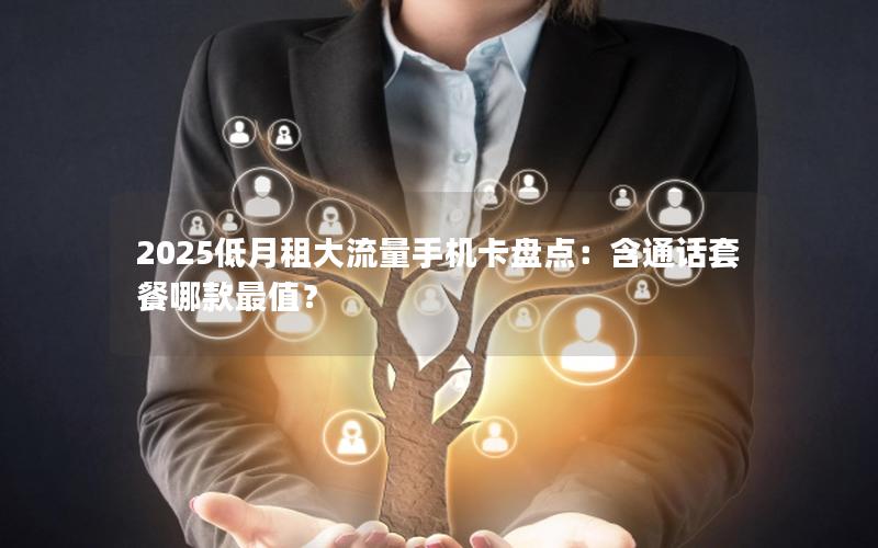 2025低月租大流量手机卡盘点：含通话套餐哪款最值？