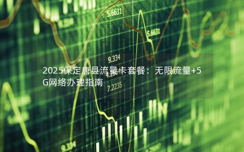 2025保定唐县流量卡套餐：无限流量+5G网络办理指南
