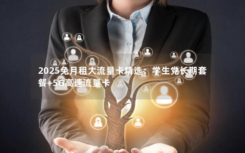 2025免月租大流量卡精选：学生党长期套餐+5G高速流量卡