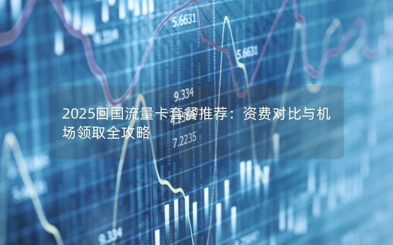 2025回国流量卡套餐推荐：资费对比与机场领取全攻略