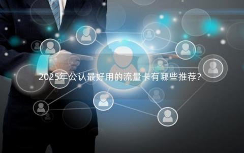 2025年公认最好用的流量卡有哪些推荐？