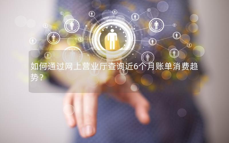 如何通过网上营业厅查询近6个月账单消费趋势？