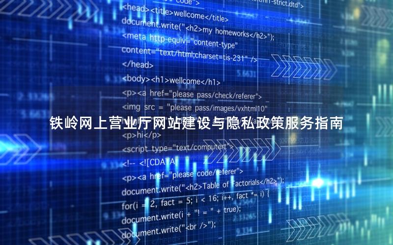 铁岭网上营业厅网站建设与隐私政策服务指南