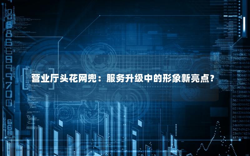 营业厅头花网兜：服务升级中的形象新亮点？