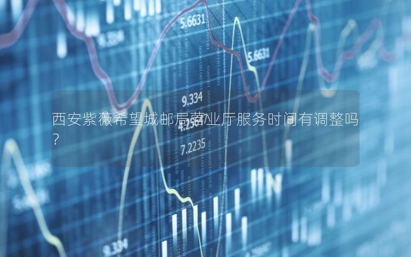 西安紫薇希望城邮局营业厅服务时间有调整吗？