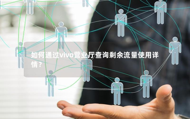 如何通过vivo营业厅查询剩余流量使用详情？
