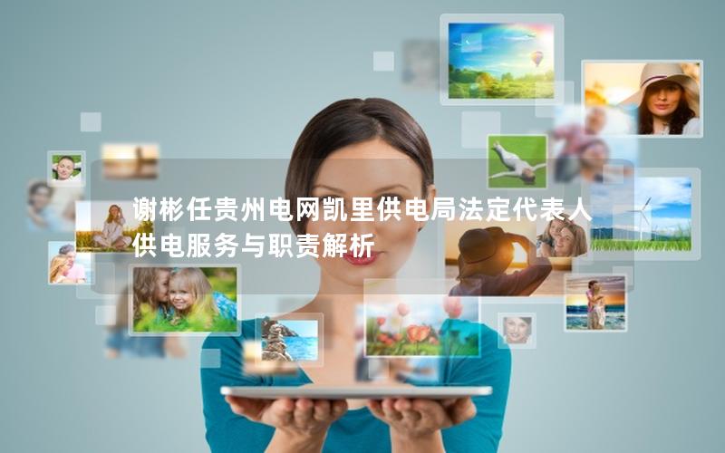 谢彬任贵州电网凯里供电局法定代表人 供电服务与职责解析
