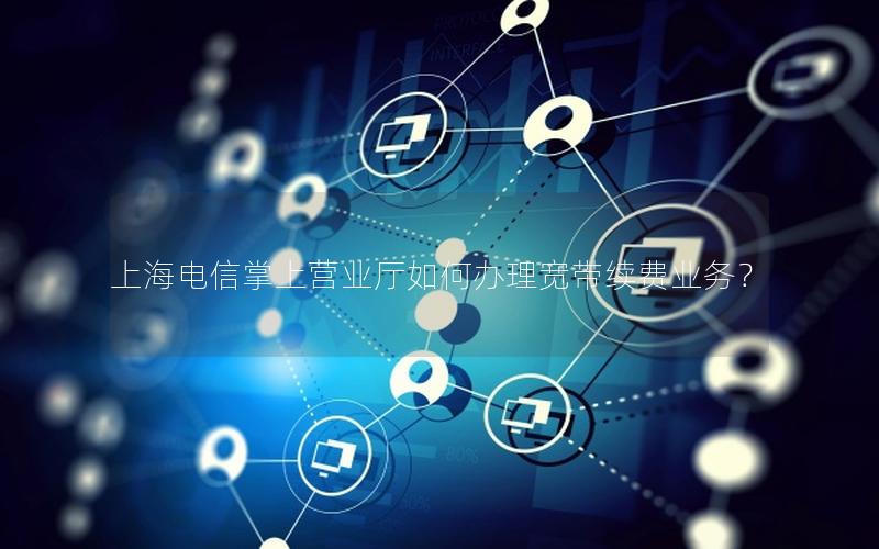 上海电信掌上营业厅如何办理宽带续费业务？