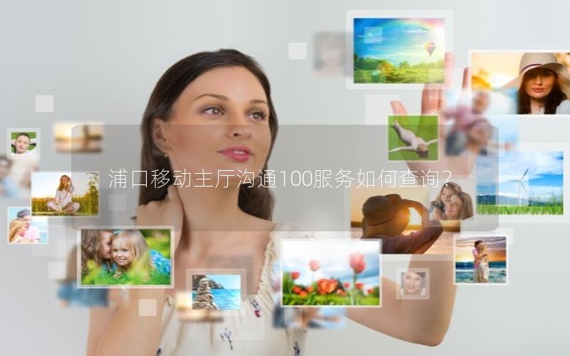 浦口移动主厅沟通100服务如何查询？