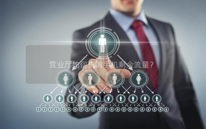 营业厅如何查询手机剩余流量？