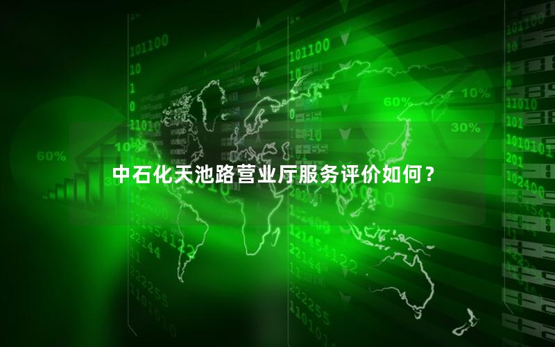 中石化天池路营业厅服务评价如何？