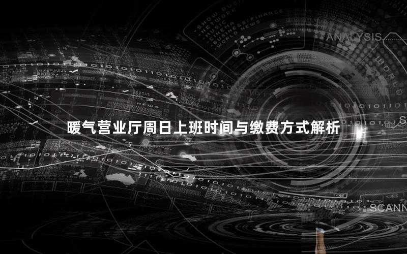 暖气营业厅周日上班时间与缴费方式解析