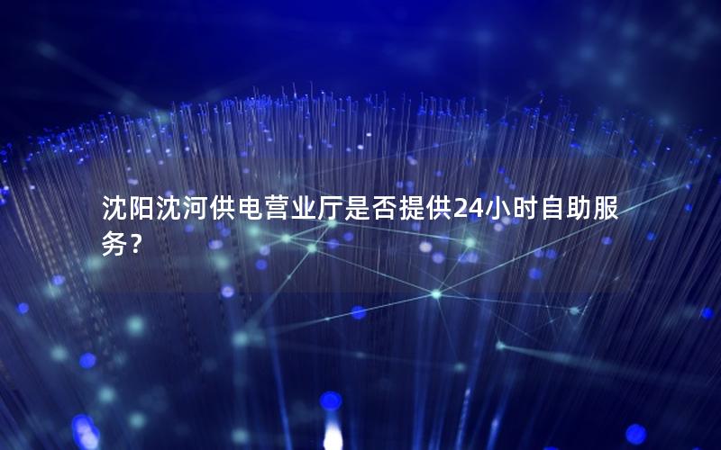 沈阳沈河供电营业厅是否提供24小时自助服务？