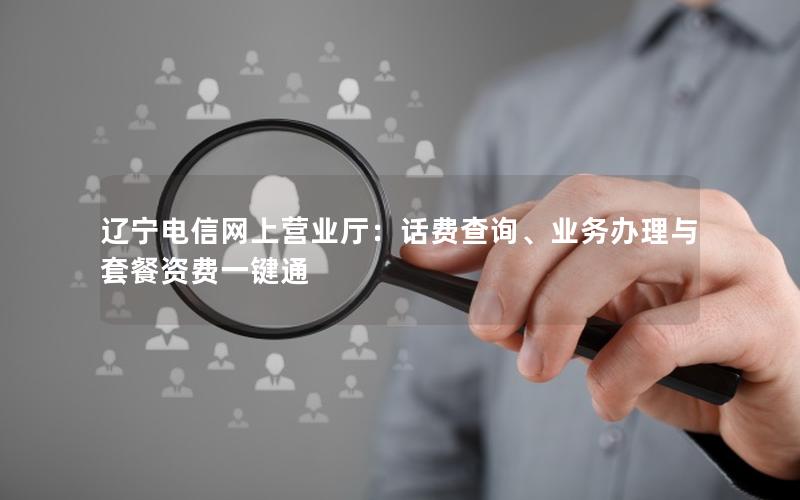 辽宁电信网上营业厅：话费查询、业务办理与套餐资费一键通
